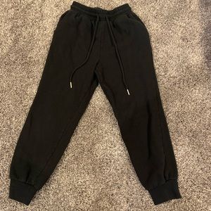 Black garage sweatpants